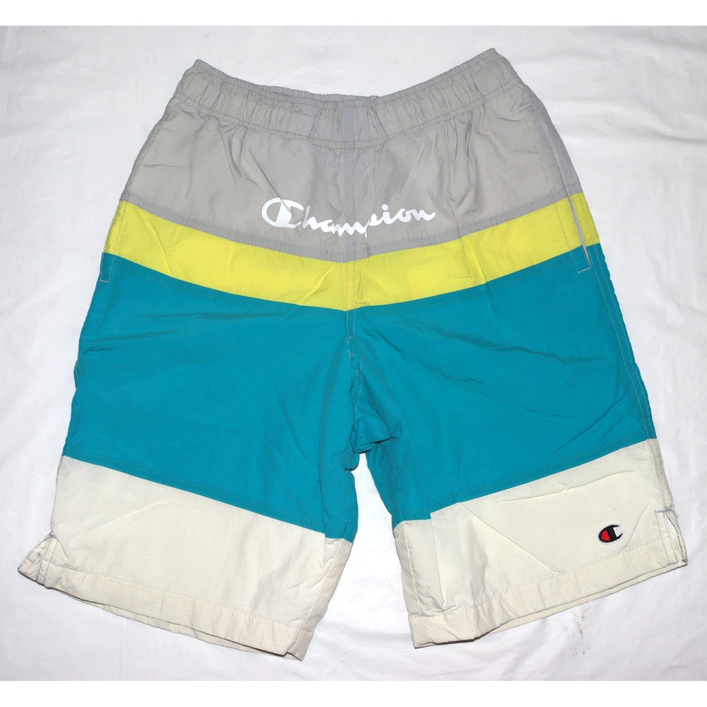 Champion Men's Board Shorts Swim Trunks Striped‎ Shorts Size Small